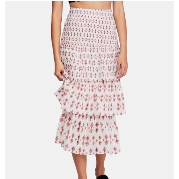 Free People Dresses & Skirts - Free People Cha Cha Tiered 100 %Cotton Skirt. 2